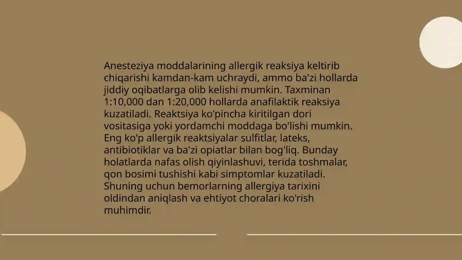 Maxalliy Anasteziya uchraydigan maxalliy asoratlari va ularni Davolash prinsiplari 3