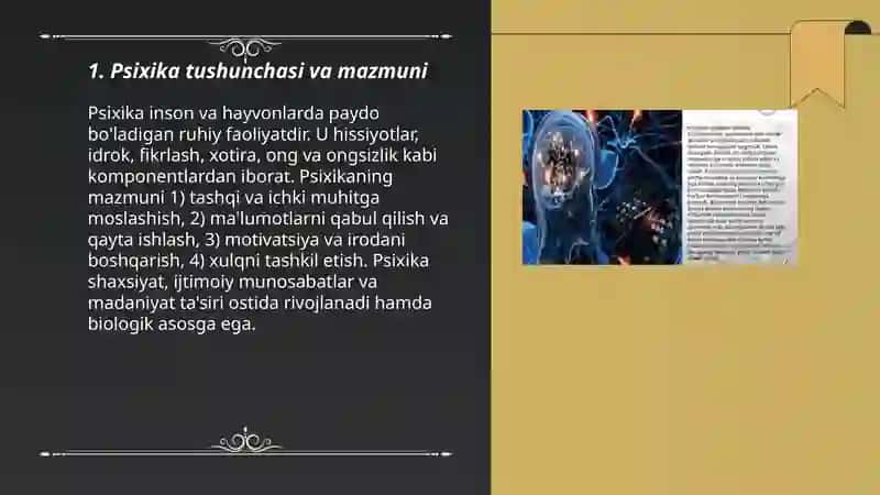 Psixika haqida umumiy tushuncha 3