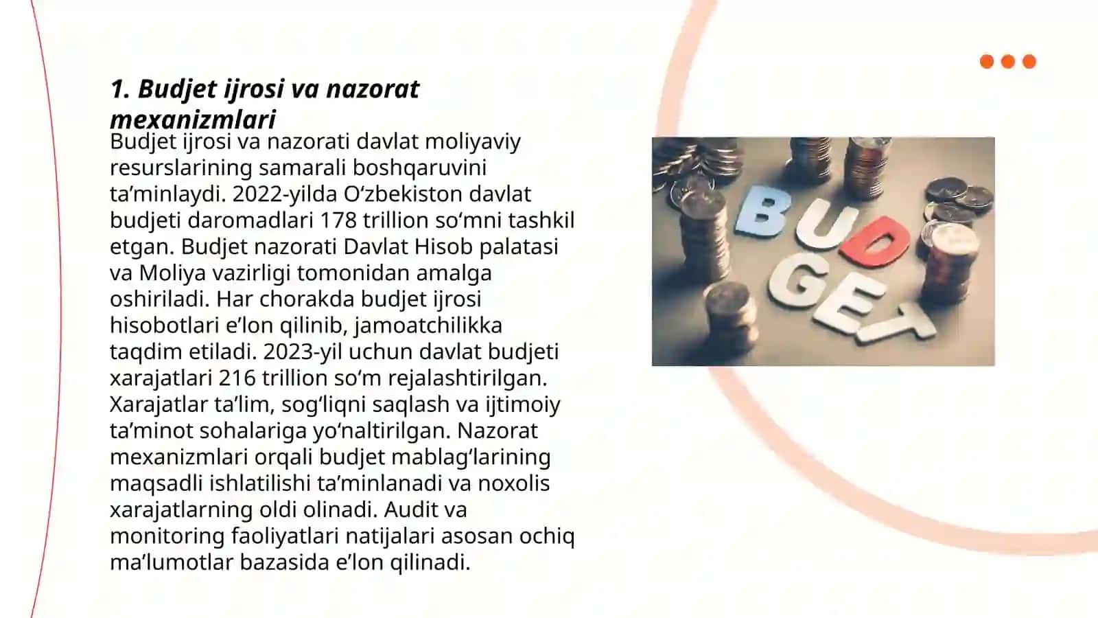 Budjet ijrosi va monitoringi 3
