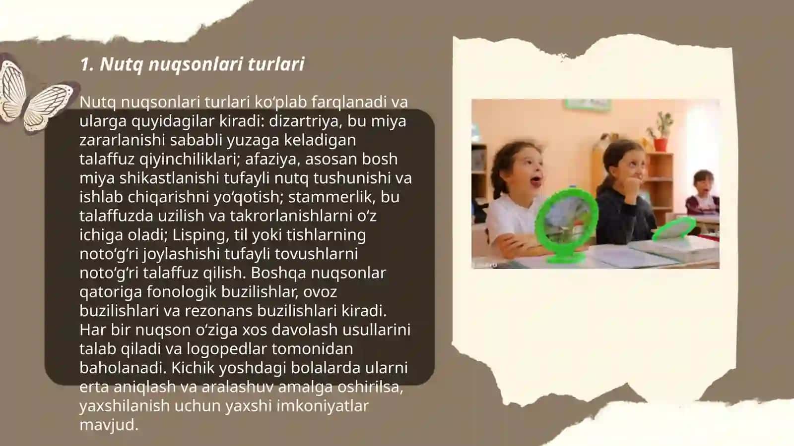 Nutqida nuqsoni bo'lgan bolalarga logopedik yordamni tashkil etish 3