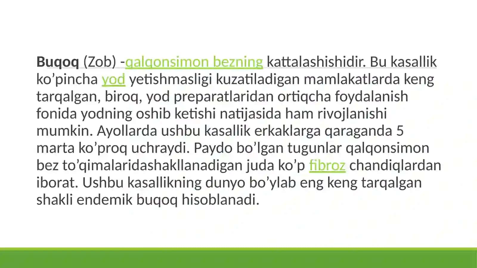 Gulistonda davlat universiteti biologiya yo’nalishi 10-21 guruh talabasi Eraliyev Axadjonning yosh fiziologiyasi va gigiyenasifanida tayyorlagan taqdimoti 3