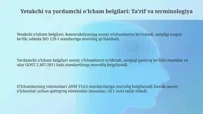 Yetakchi va yordamchi òlchov belgilari 3