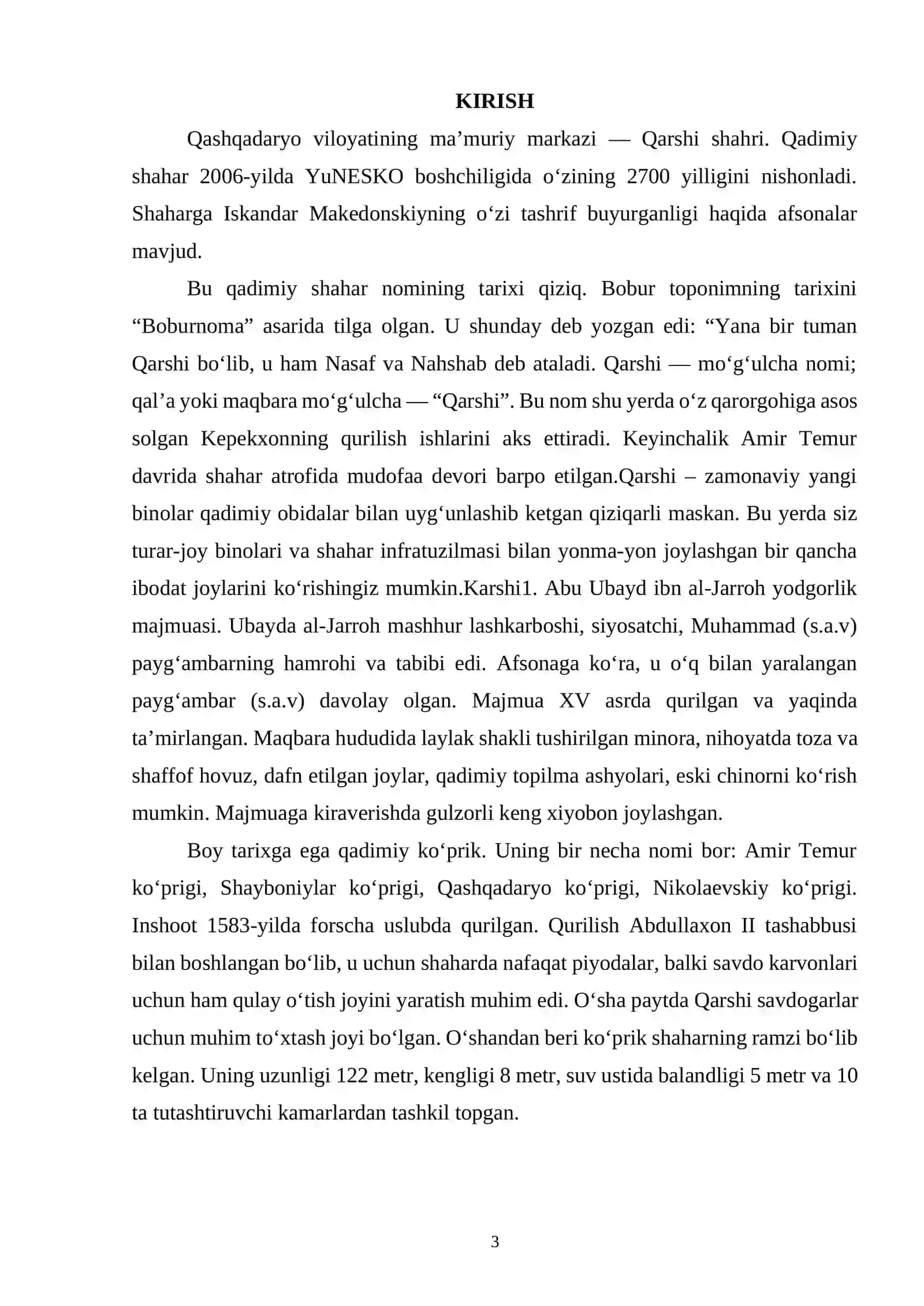 Qashqadaryodagi me’moriy yodgorliklari 3