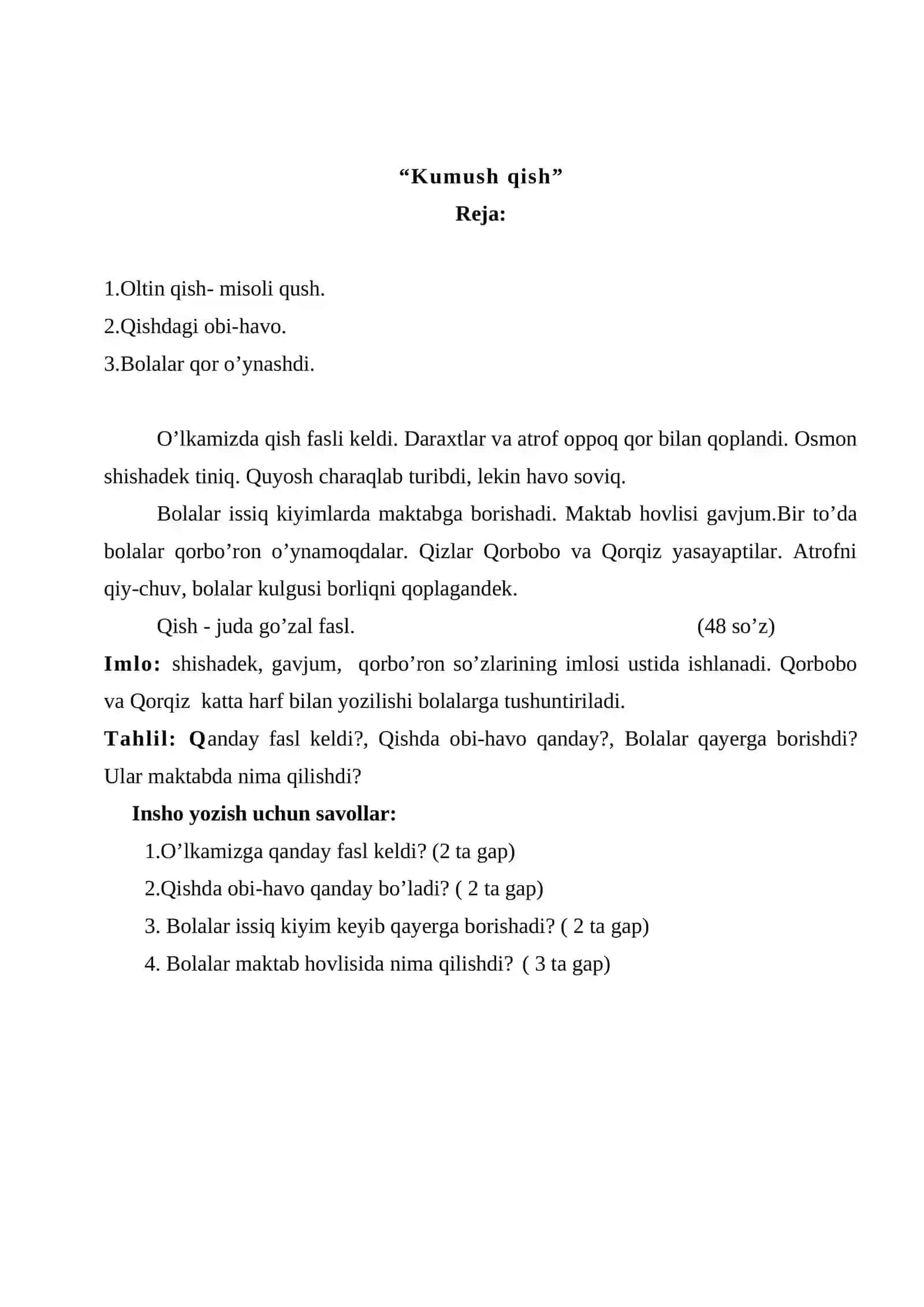 Insho yozish uchun mavzular 3