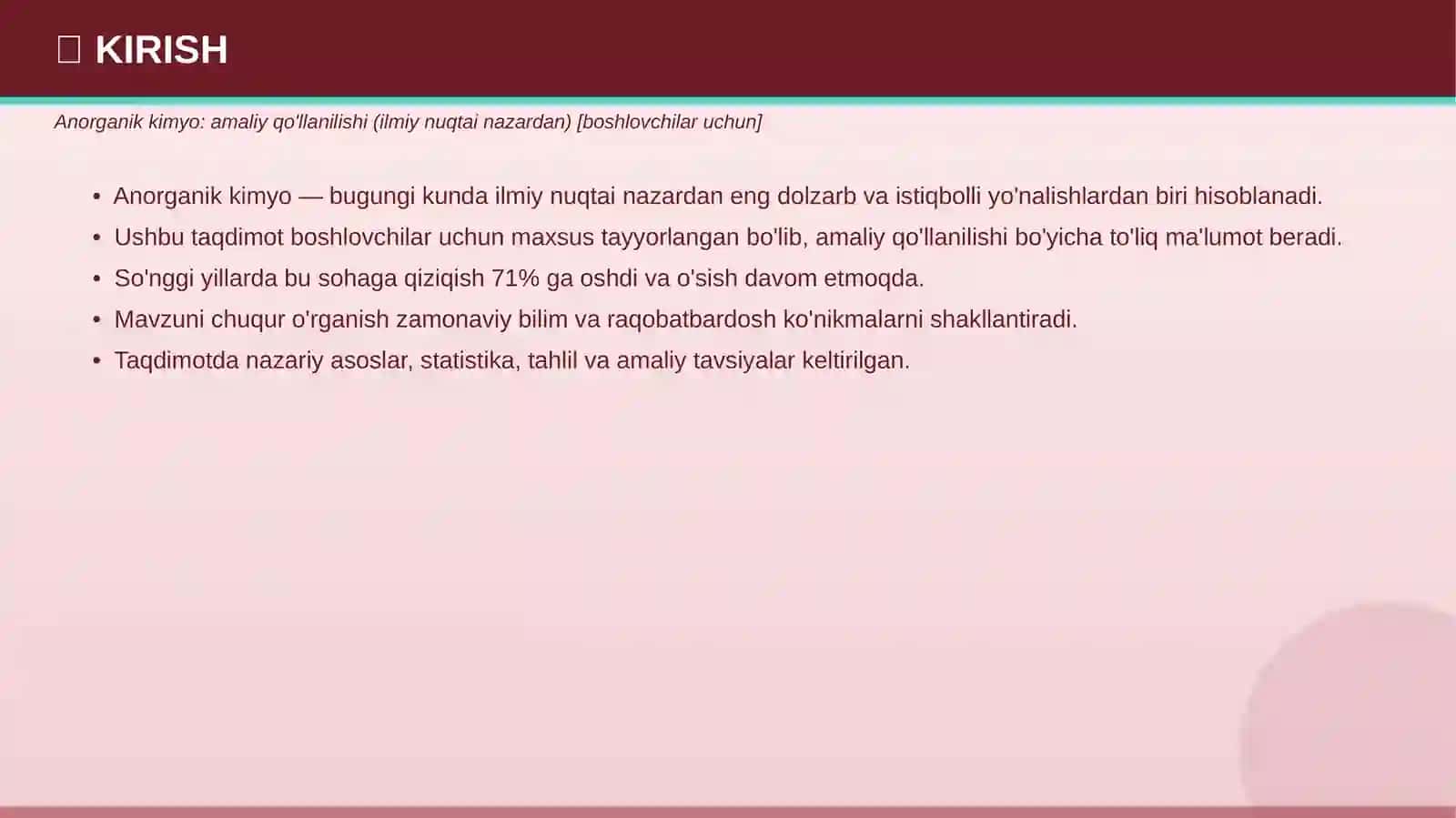 ANORGANIK KIMYO 3