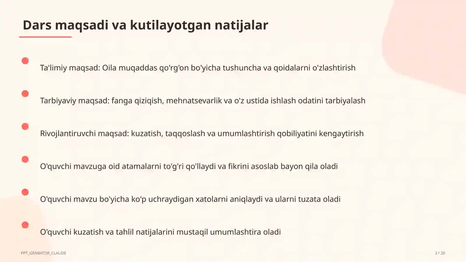 Oila muqaddas qo'rg'on (5-sinf) 3