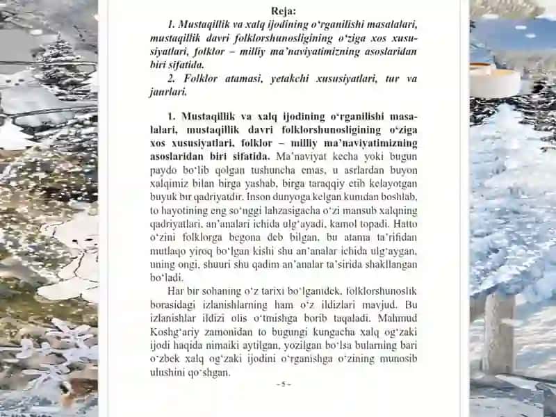 Adabiyotdafolkloranʼanalariningdavomiyligi 3