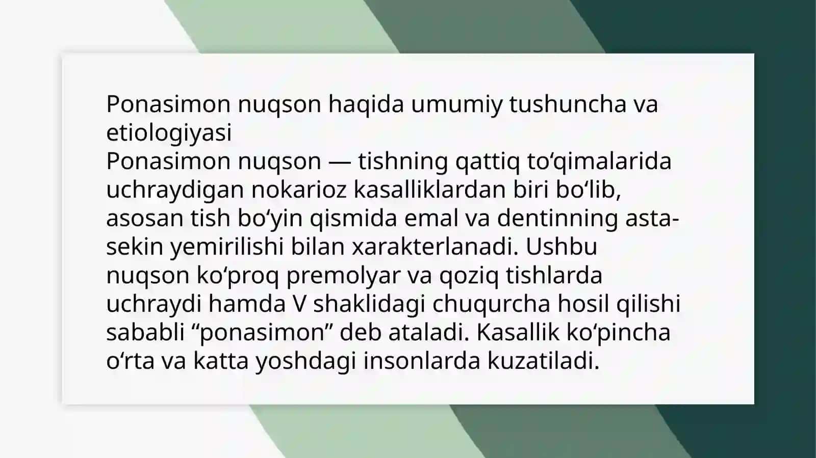 Ponasimon nuqson stomatologiyada 3