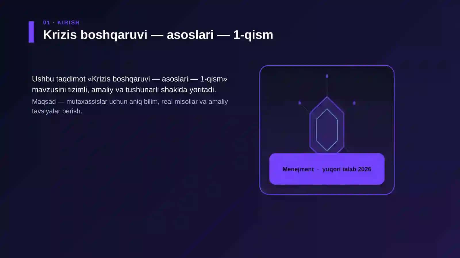 Krizis boshqaruvi — asoslari — 1-qism 3