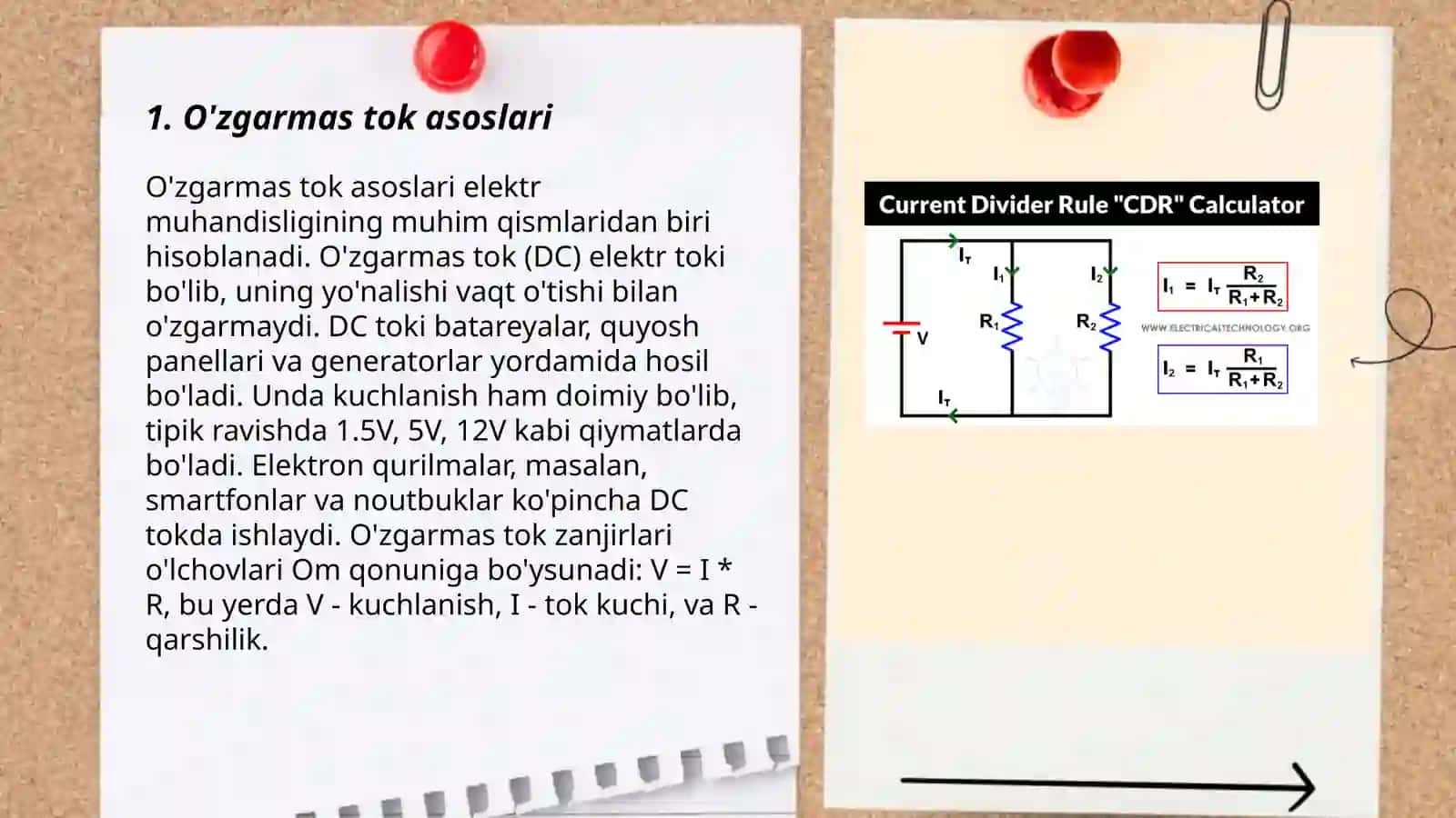 O'zgarmas tok qonunlari 3
