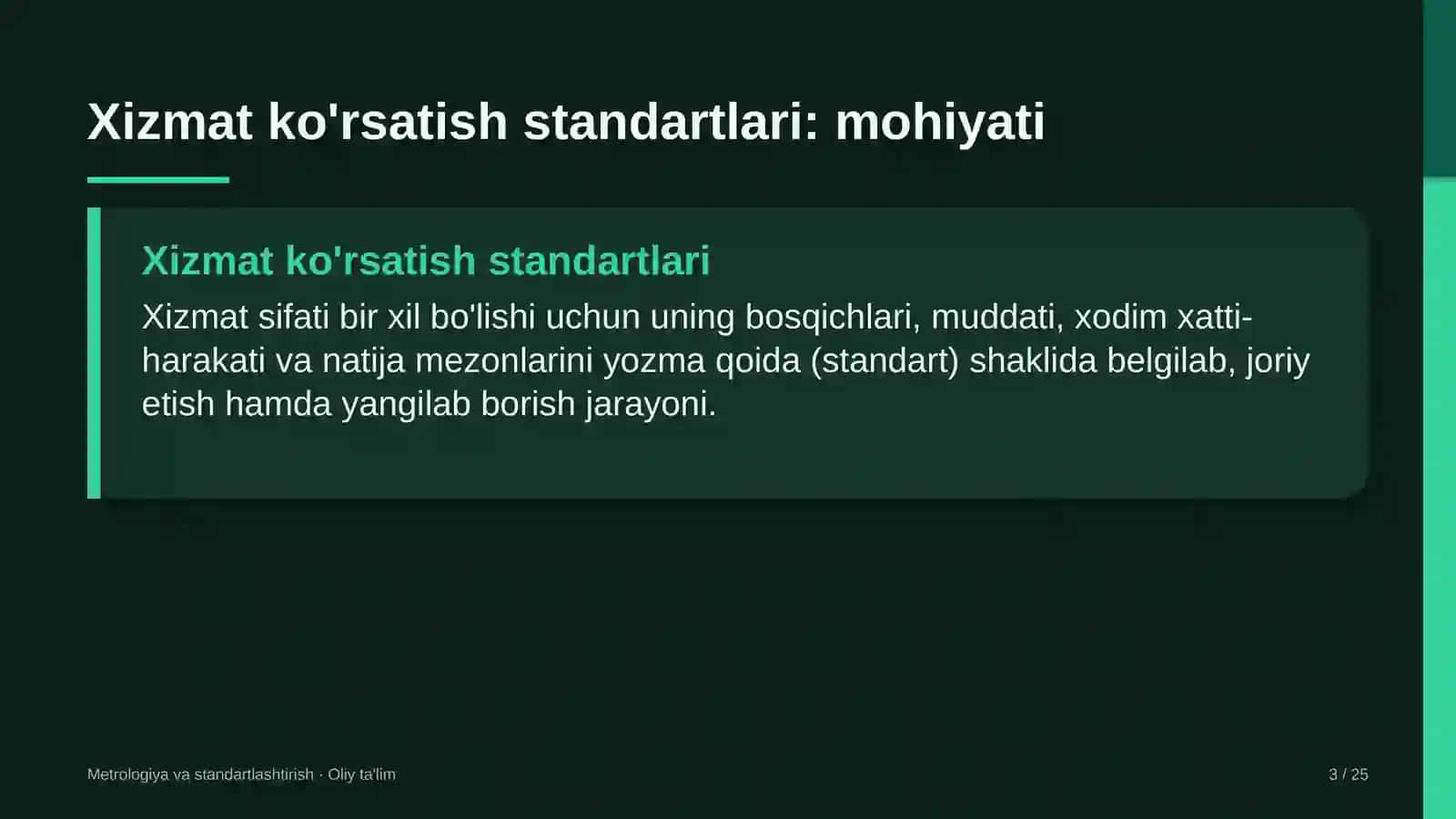 atrof muhitni muhofaza qilish organlarida xizmat ko'rsatish standartlarini ishlab chiqish 8216 3