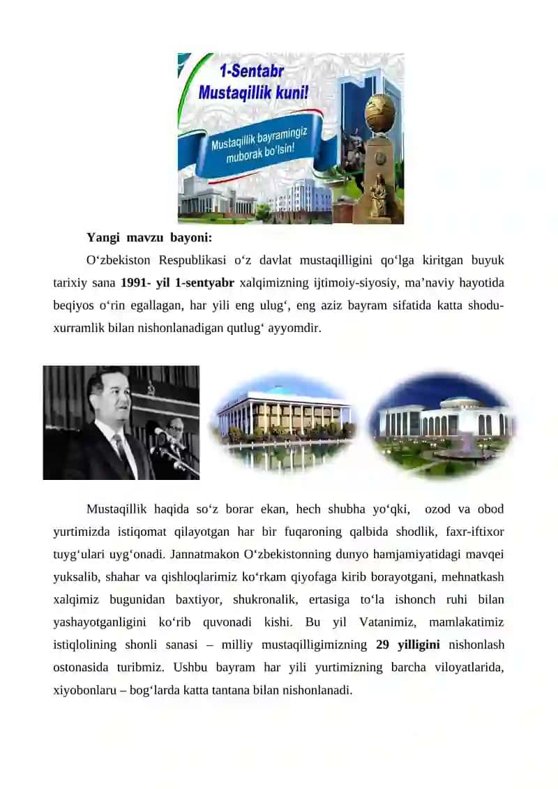 MUSTAQILLIK DARSI 3