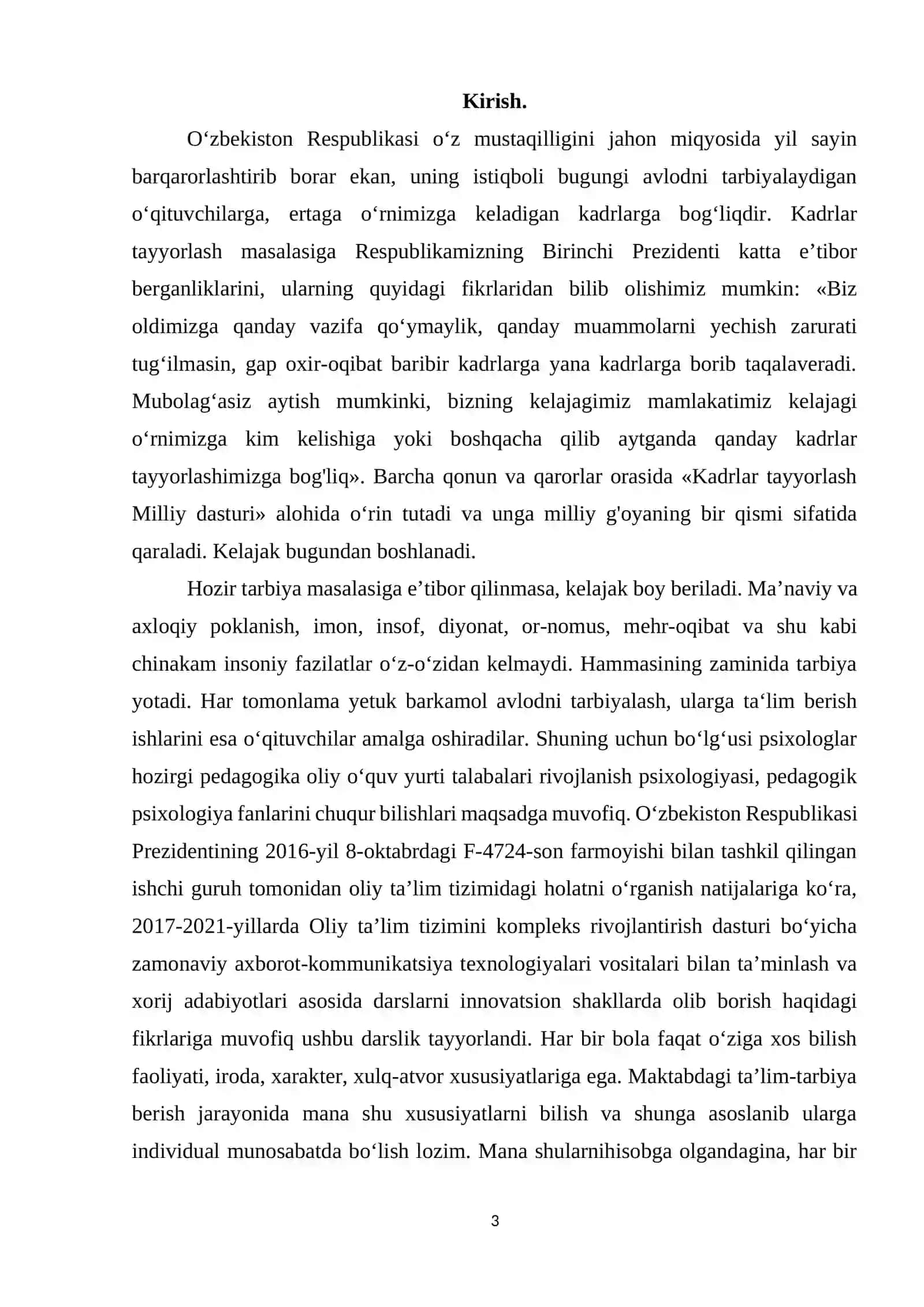 Rivojlanish psixologiyasi 3