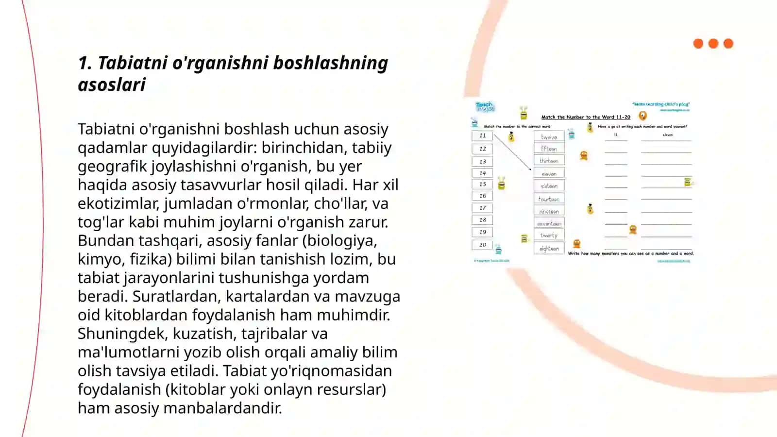 Maktabgacha yoshdagi bolalarni tabiat bilan tanishtirish yo'llari 3
