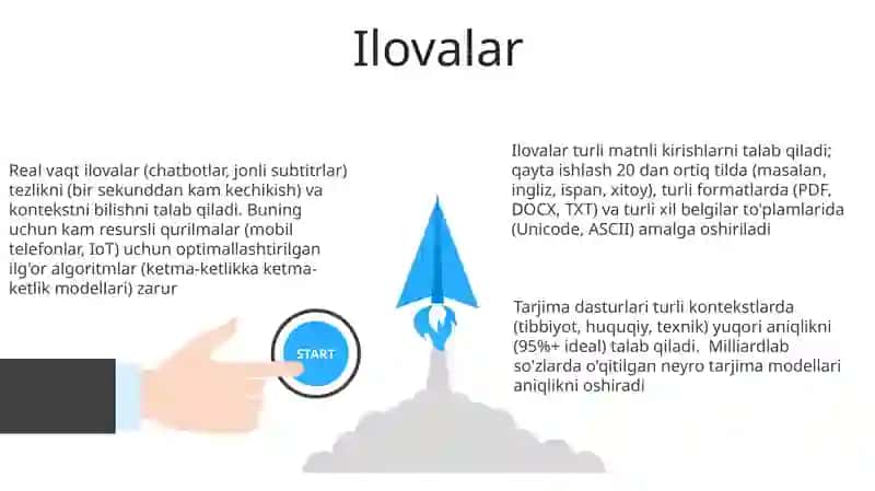Real vaqt ilovalar (chatbotlar, jonli subtitrlar) 3
