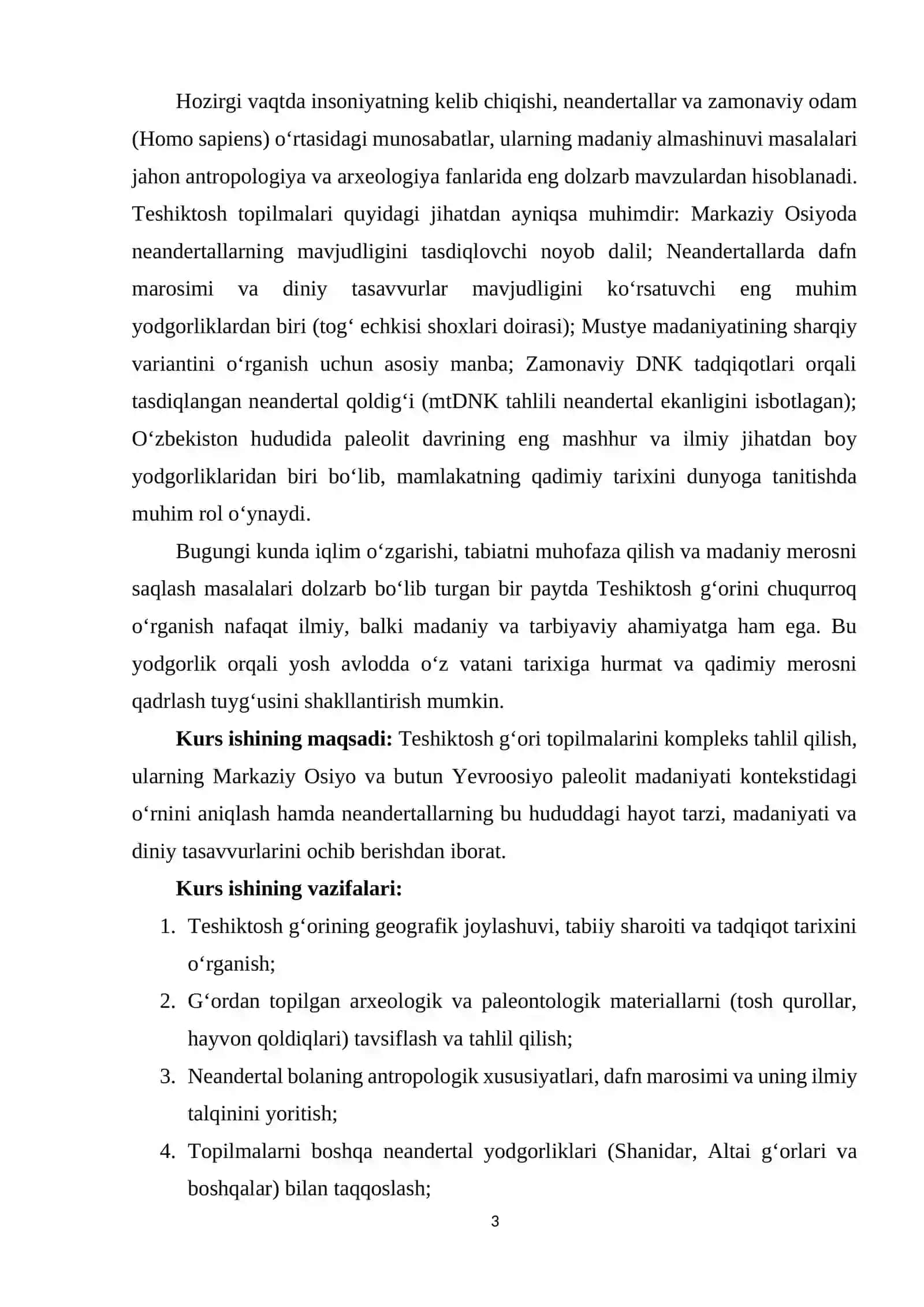 Teshiktosh g'ori topilmalari 3