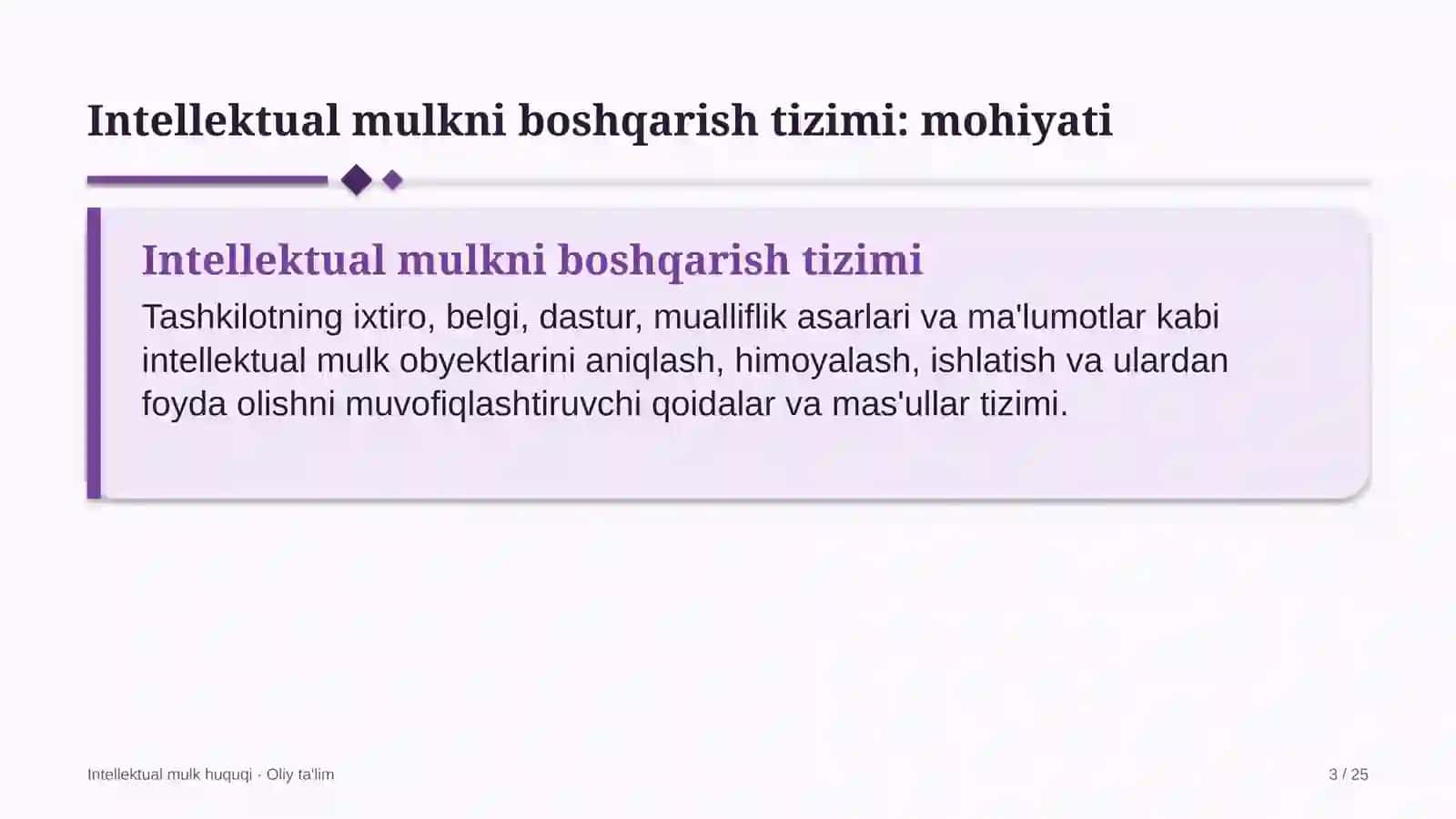 turistik transport xizmatida intellektual mulkni boshqarish tizimi 3225 3