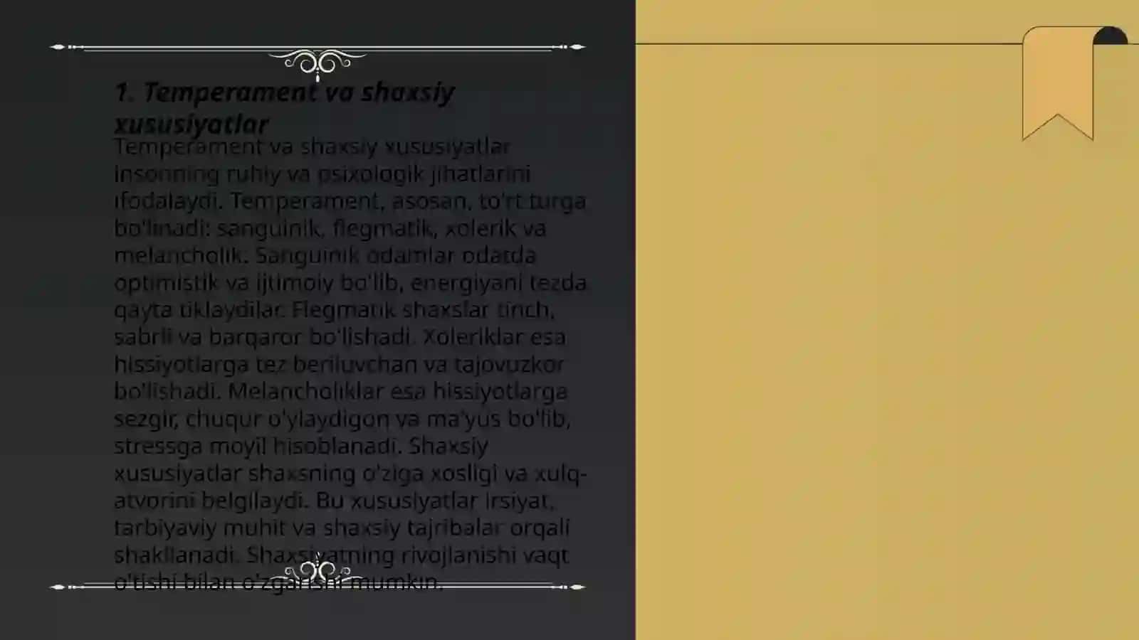 Temperament xususiyatlarining mutaxassis shakllanishidagi o'rni Raximova Muxlisa 3