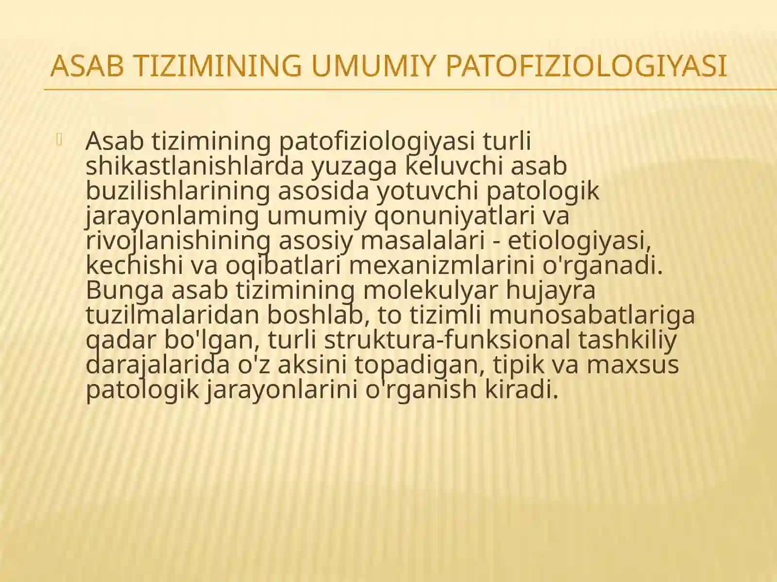ASAB TIZIMINING UMUMIY PATOFIZIOLOGIYASI 3