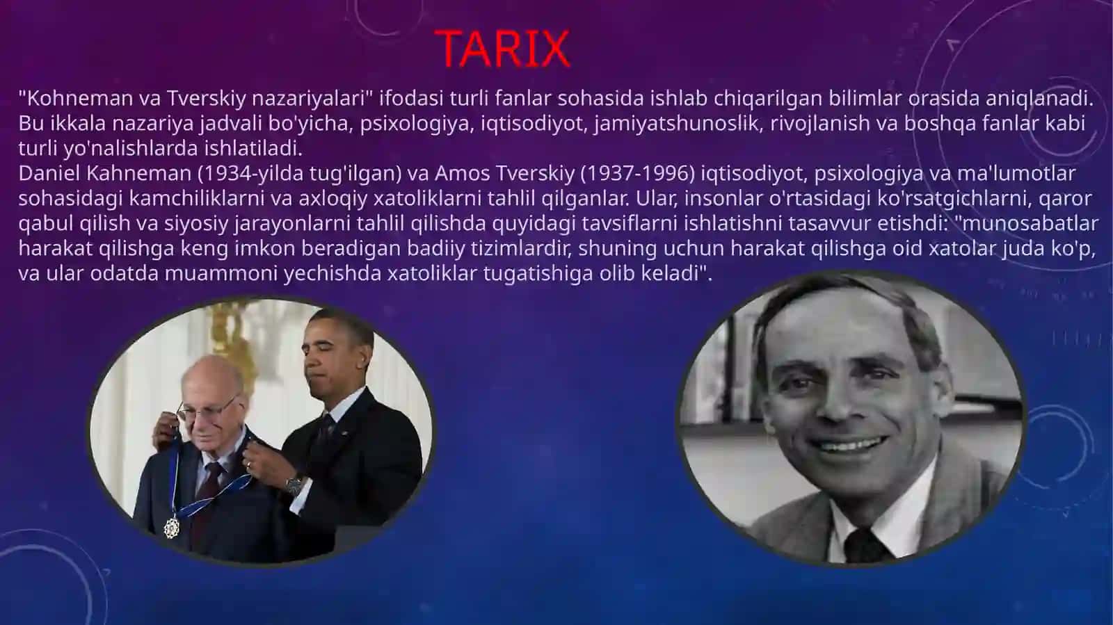Tavakalchilik sharoitida tanlash va noaniqliklar 3