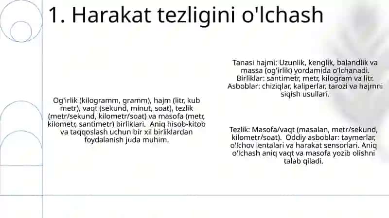Tanani o'lchash usullari 3