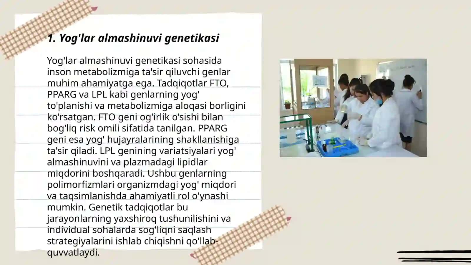 Patologik Fiziologiya fanidan yog'lar almashinuvining irsiy buzilishlari 3