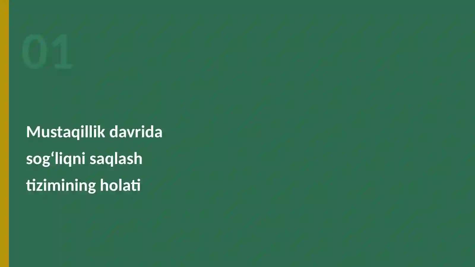 Yangi Oʻzbekistonda sogʻliqni saqlash tizimini isloh qilish va uning asosiy tamoyillari 3
