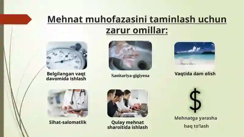 Mehnat muhofazasida mehnat xavfsizligini taminlash 3