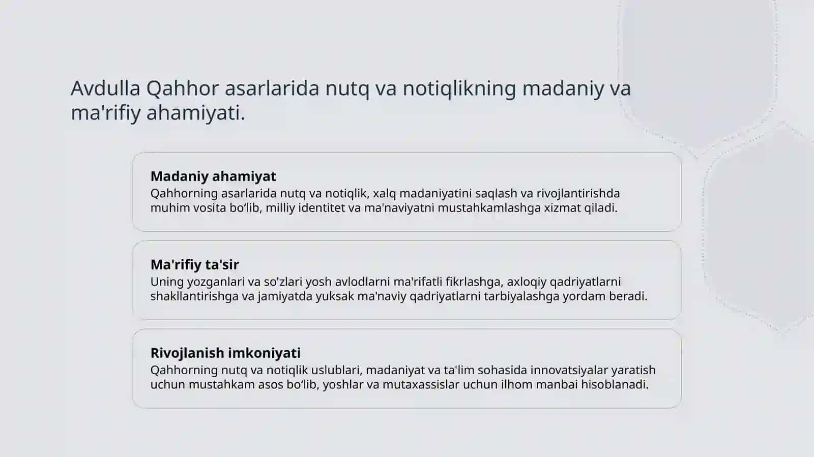 Abdulla Qahhor asarlarida nutq va notiqlik masalalari 3
