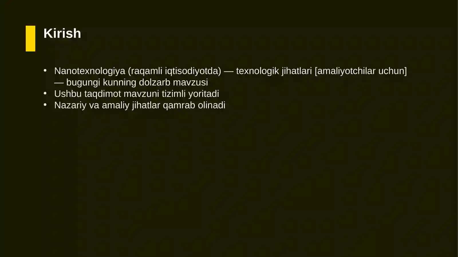 Nanotexnologiya (raqamli iqtisodiyotda) — texnologik jihatlari [amaliyotchilar uchun] 3