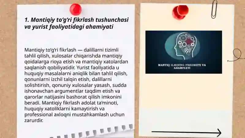 Mantiqiy to‘g‘ri fikrlash va huquqning asoslashning yurist foliyatidagi roli 3