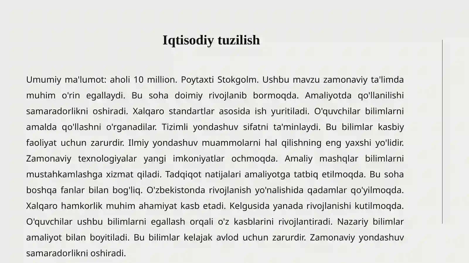 SHVETSIYA IQTISODIYOTI 3