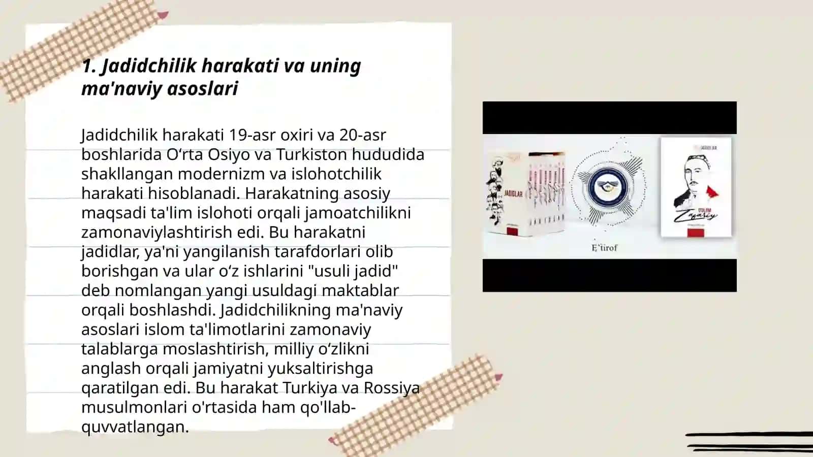 Jadidchilik Harakati va Ma'naviy Asoslari 3