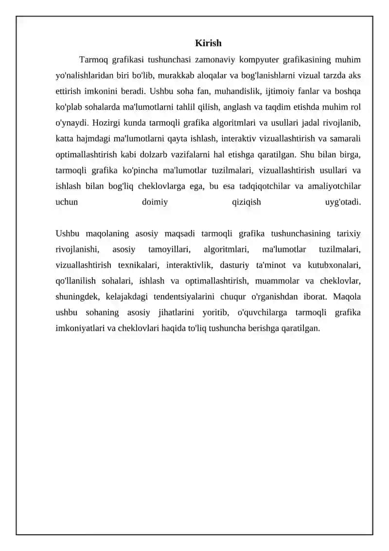 Tarmoq grafikasi tushunchasi 3