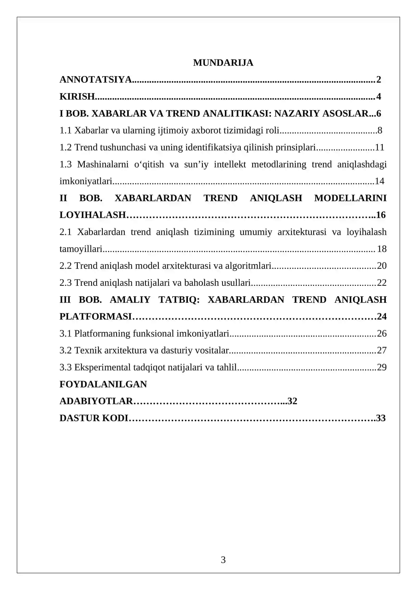 XABARLARDAN TRENDNI ANIQLOVCHI MODEL 3