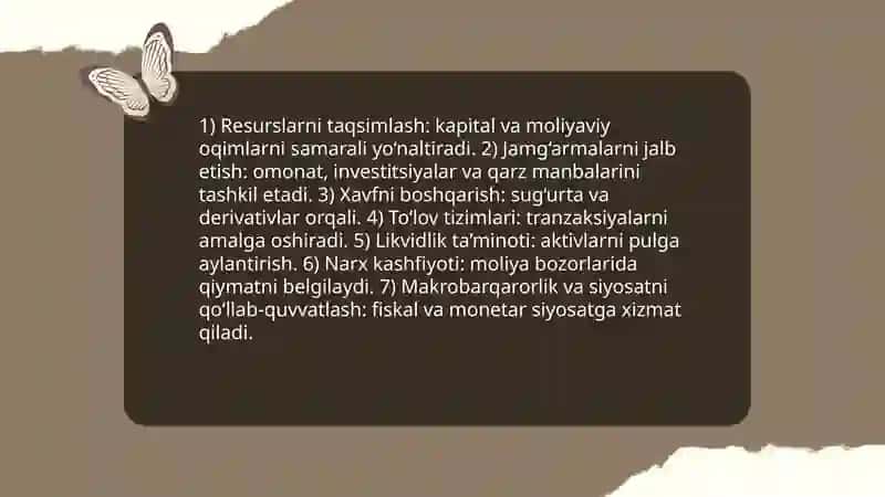 Moliyaviy tizim funksiyalari 3