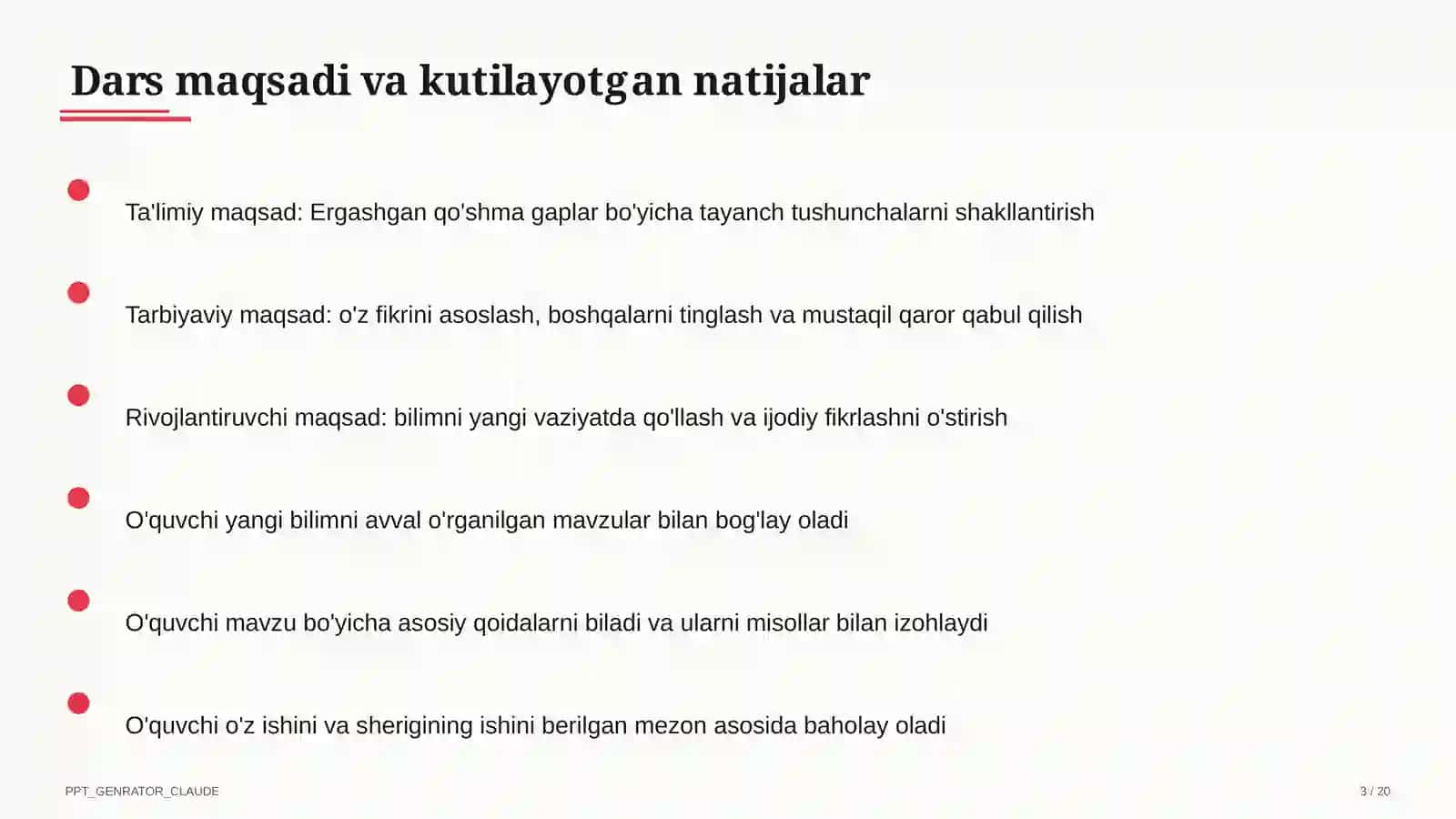 Ergashgan qo'shma gaplar (9-sinf) 3