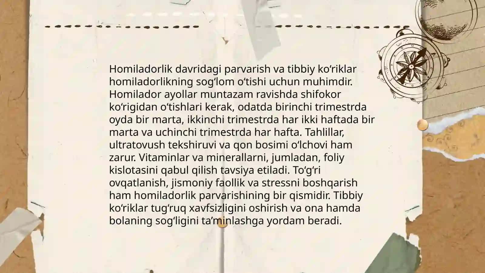 Qishloq joylarida onalik va bolalikni muxofaza qilishning o'ziga xosligi 3