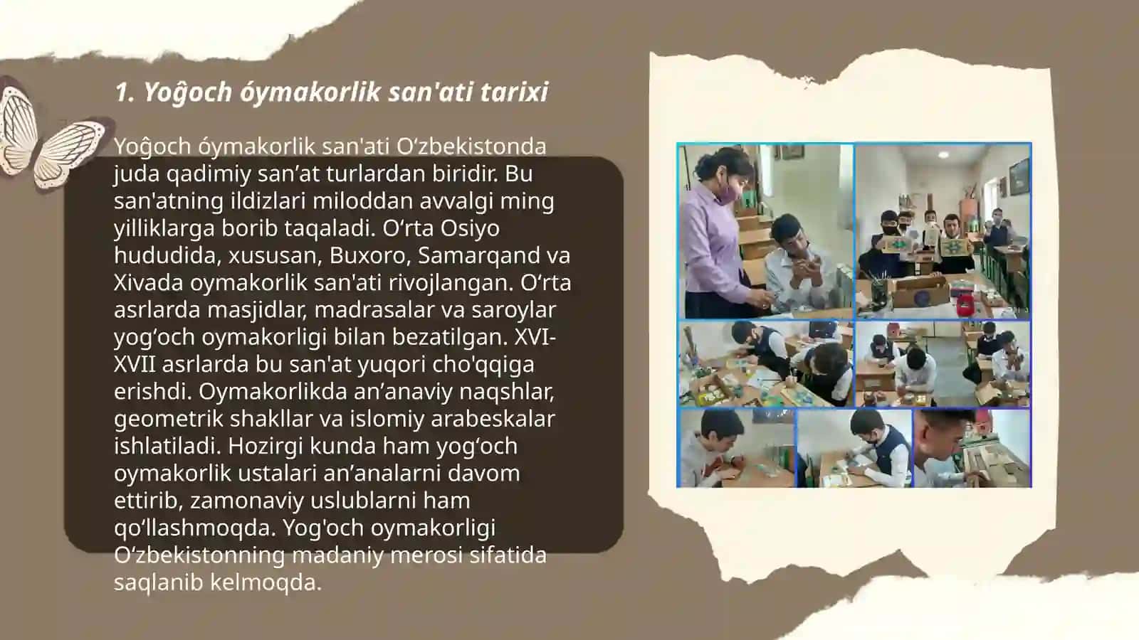 Yoĝoch òymakorlik ustalaridan kimlarni bilasiz 3