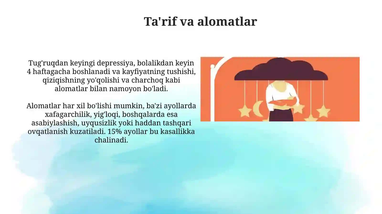 Ayollardagi tugʻruqdan keyingidepressivholat 3