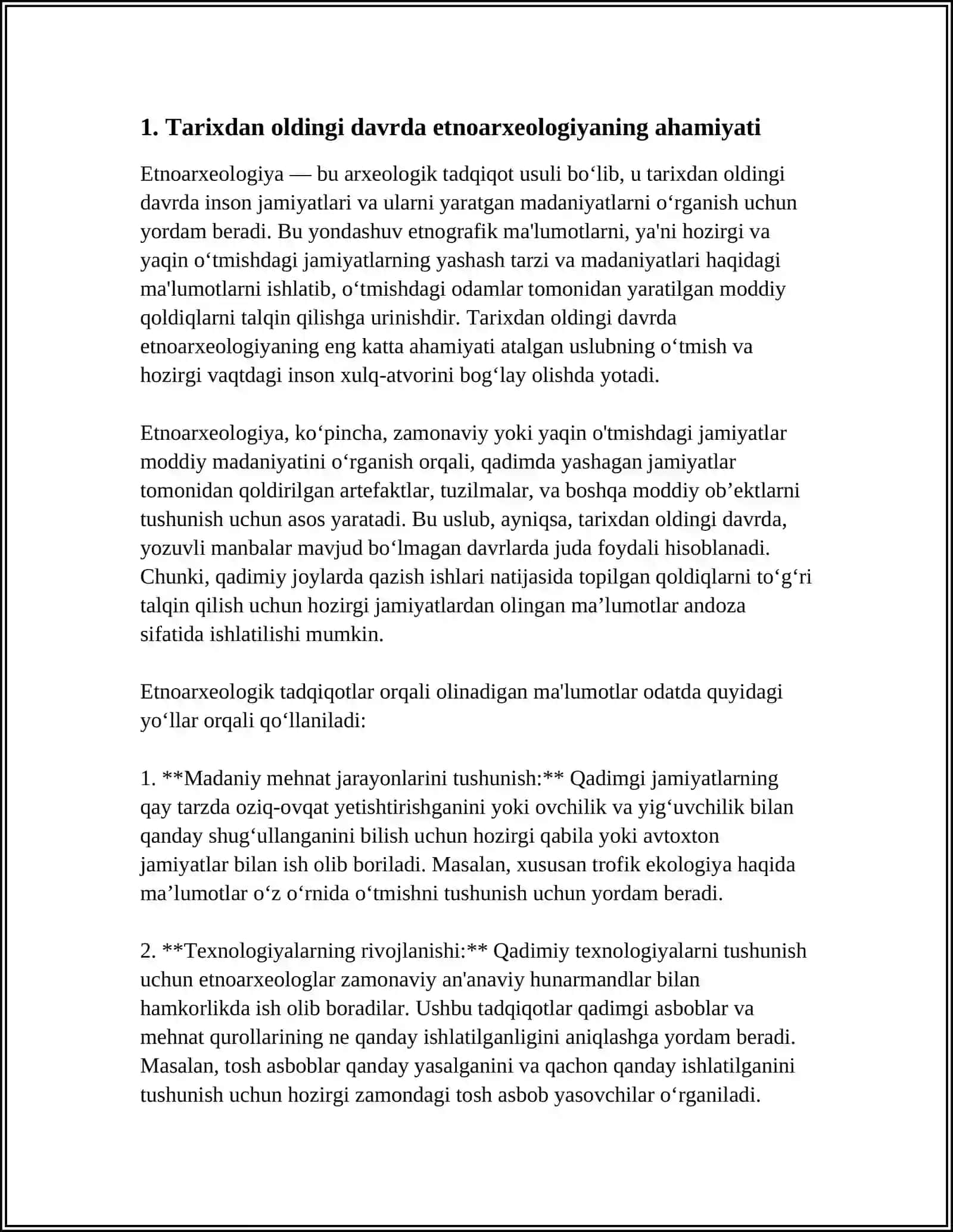 XIX-XX ASRLARDAGI ARXEOLOGIK TADQIQOTLARDA ETNOARXEOLOGIYA RIVOJI 3