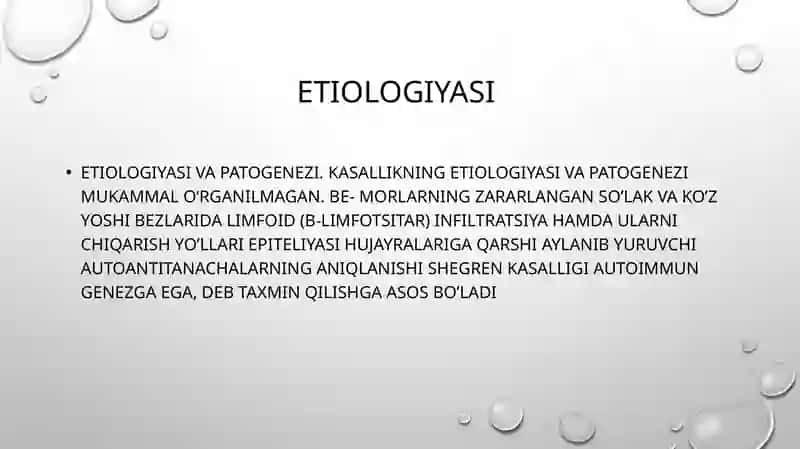 Shegren sindromi 3
