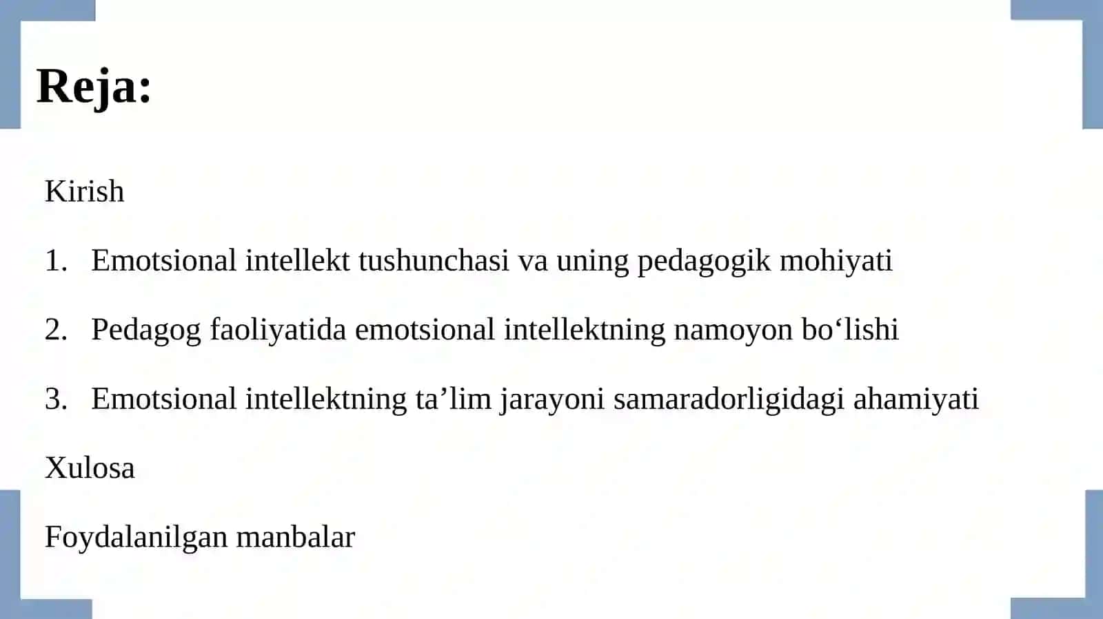 Pedagogik faoliyatda emotsional intellekt va uning ahamiyati 3