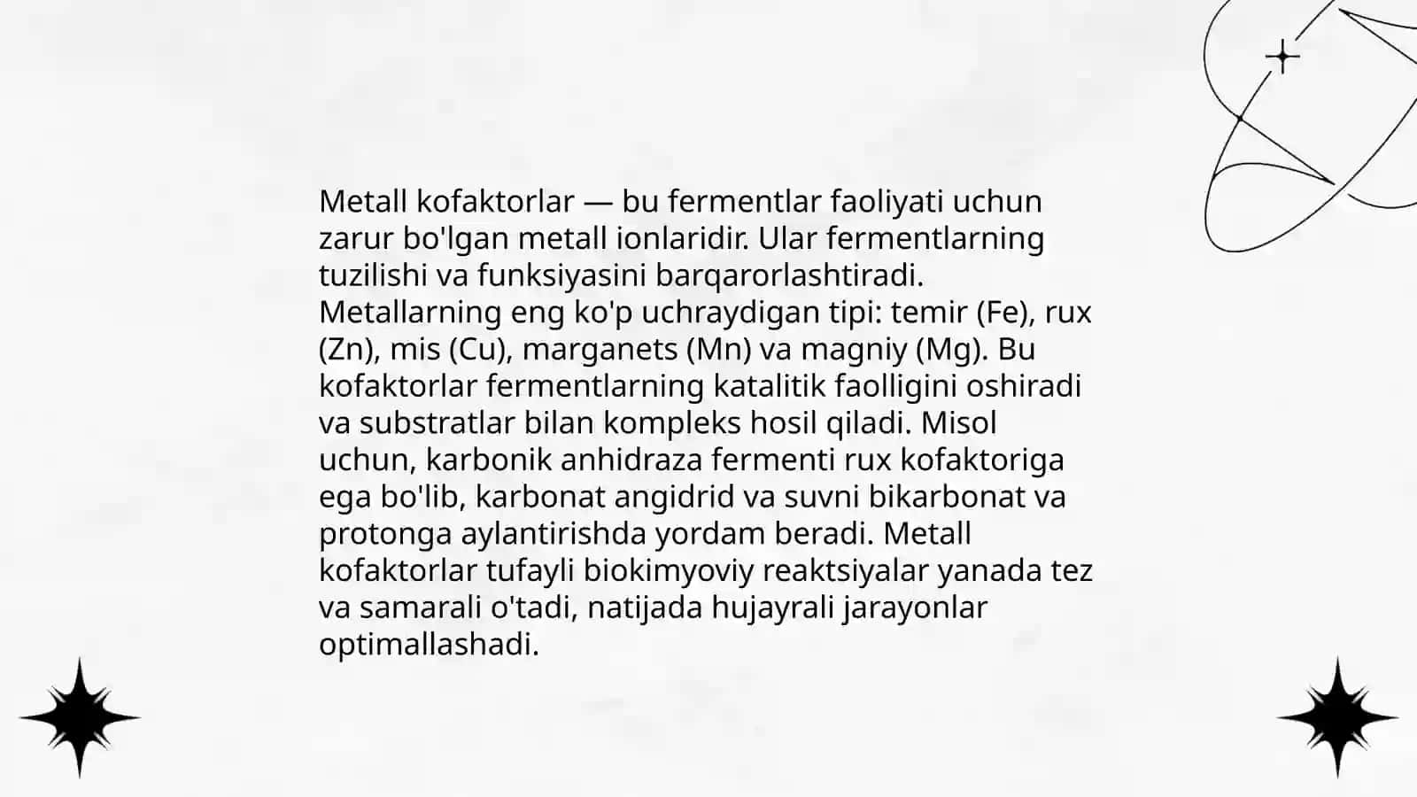 Metall kofaktorlar 3