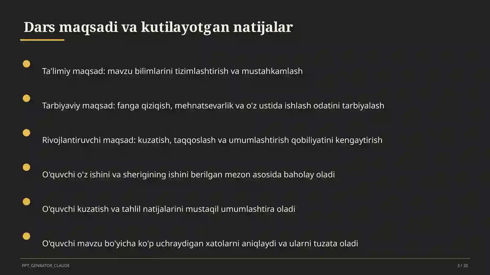 Uyushiq bo'laklar va tinish belgilari (8-sinf) 3