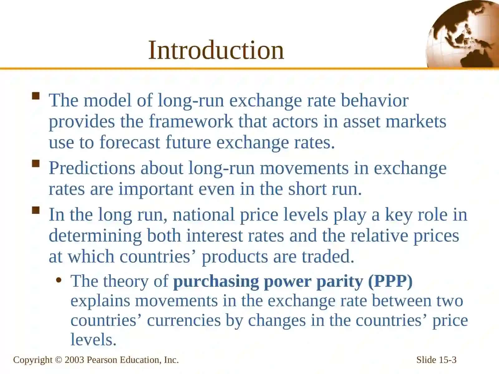 Price Levels and the Exchange Rate in the Long Run 3