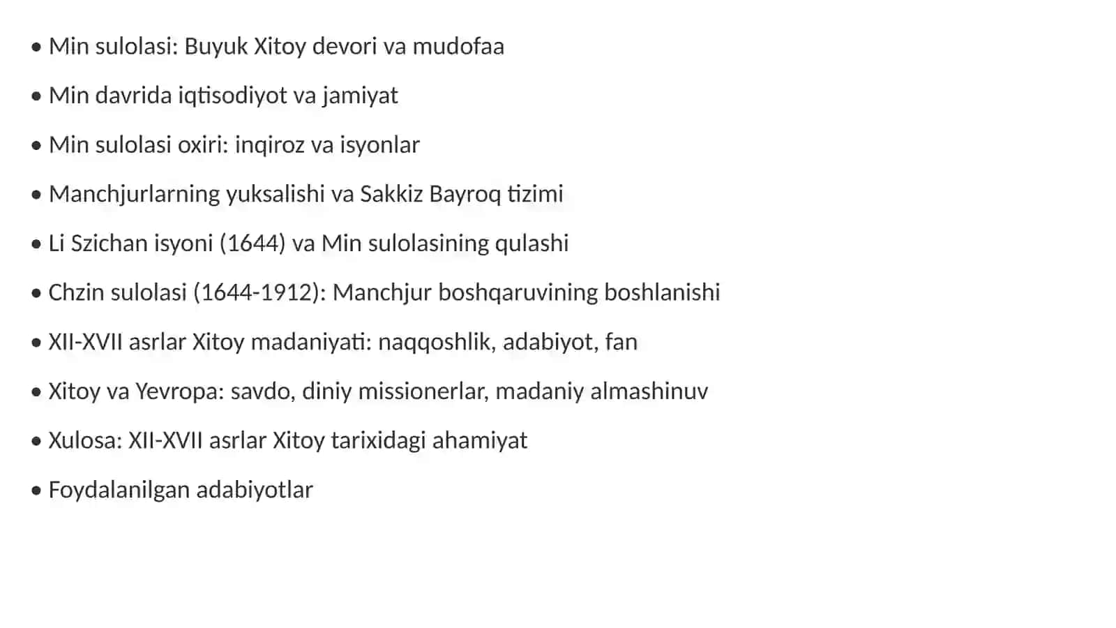 XII-XVII asrlarda Xitoy 3