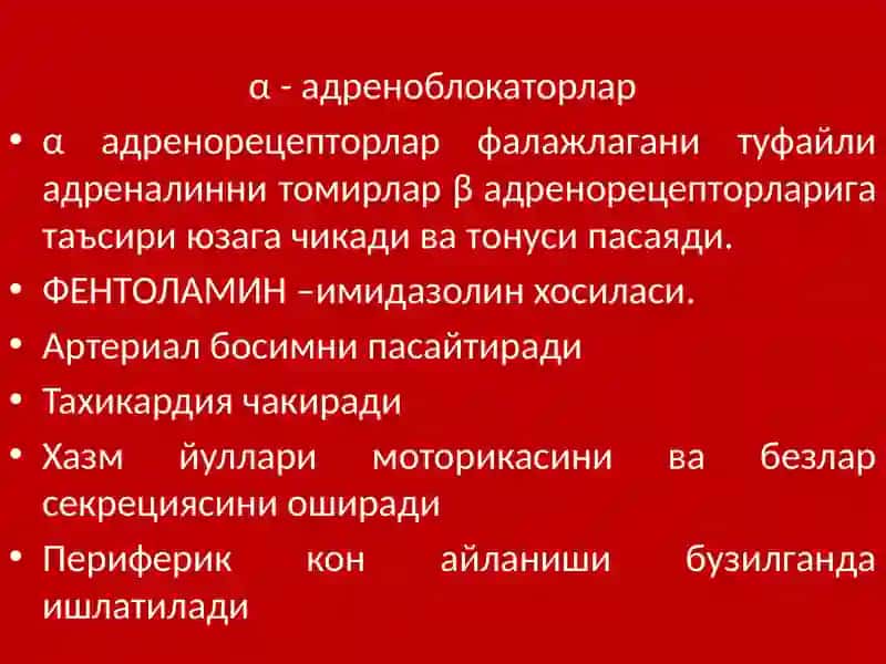 Адреноблокаторлар 3