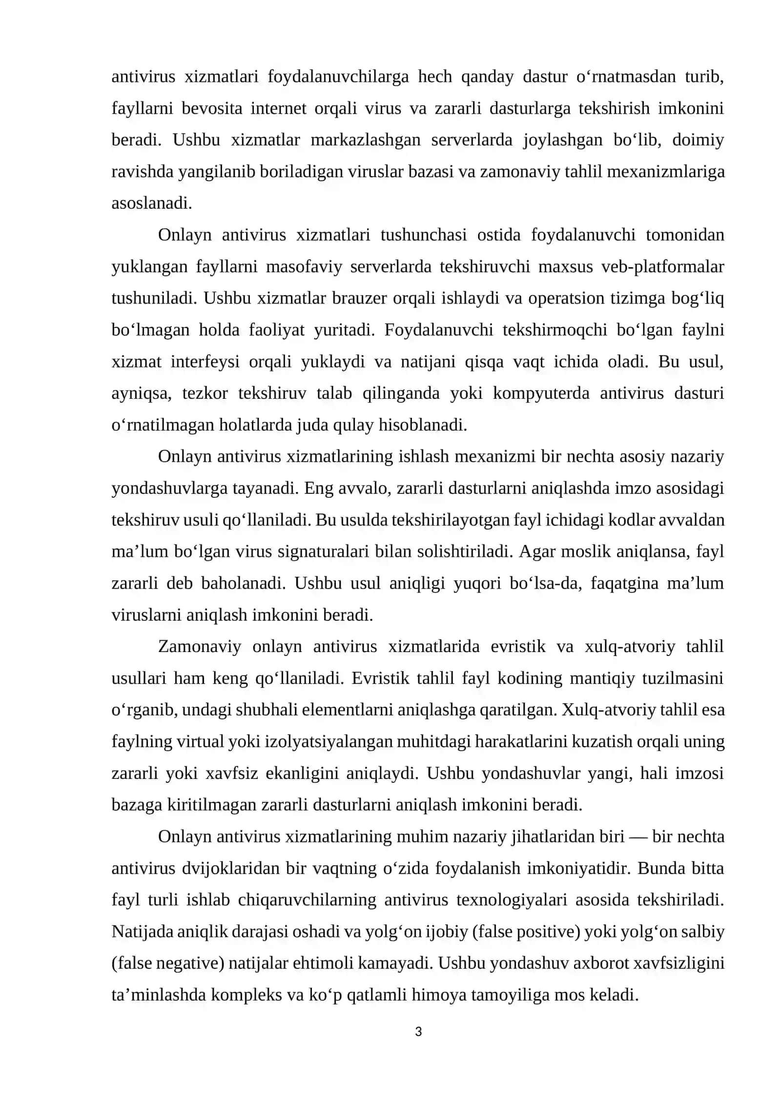 2-Amaliy ish: Internetdagi antivirus xizmatidan foydalanib 3