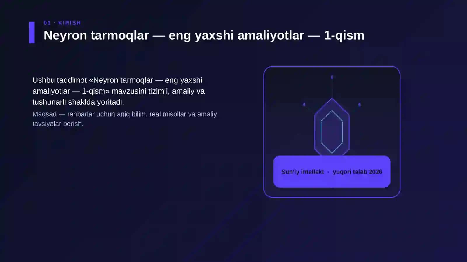 Neyron tarmoqlar — eng yaxshi amaliyotlar — 1-qism 3
